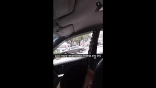 Snapchat – Car Interracial BJ