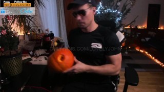 HALOWEEN PUMPKIN FUCKED by HUGE DICK STUD