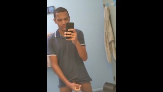 Jerking off while home alone