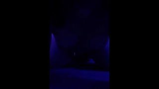 psycho egirl rides wall dildo (My first porn vid!)