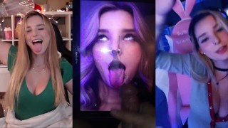 THICC Cutie TheNicoleT Gulps Down 2 Nutmilk Cum Tributes!