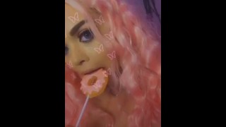 Tik Tok Egirl Licking & Teasing