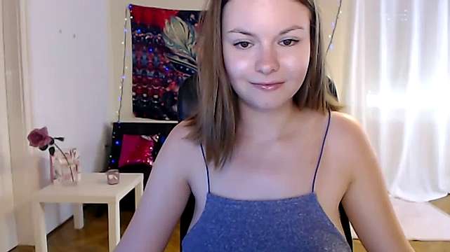 AnnaSweet18 naked stripping on cam for live sex video chat