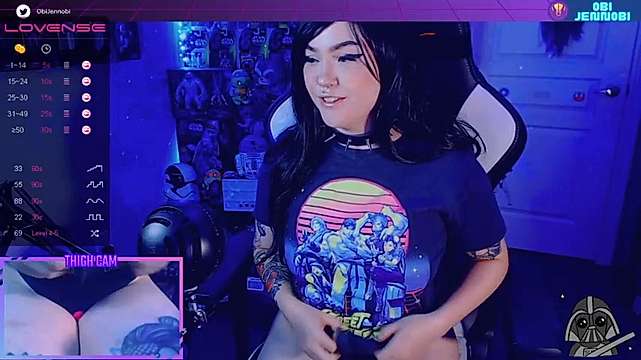 obijennobi naked stripping on cam for live sex video chat
