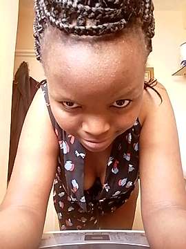 EbonyAngelicQueen naked stripping on cam for live sex video chat