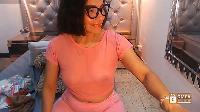 Monica-Milf naked stripping on cam for live sex video chat