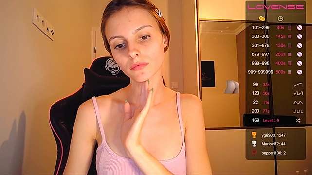 YourPowerfullGIrl naked stripping on cam for live sex video chat