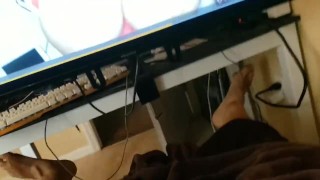 Play with this Big Cock Under The Sheets, Loud Sexy Moaning Cum