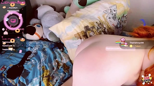 JennKenobi naked stripping on cam for live sex video chat