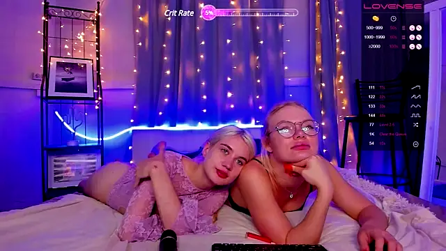 KIRAandCHLOE naked stripping on cam for live sex video chat