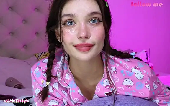 xAcidKittyx naked stripping on cam for live sex video chat