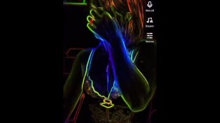 TikTok neon lines