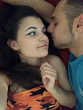 KawaiiCouple naked stripping on cam for live sex video chat