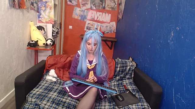 MIKU__HATSUNE naked stripping on cam for live sex video chat